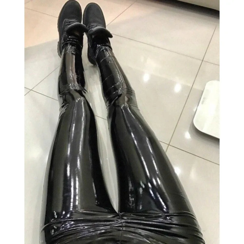 PU-Leder Leggings – High Waist, Sexy Look & Komfort für Alltag & Fitness
